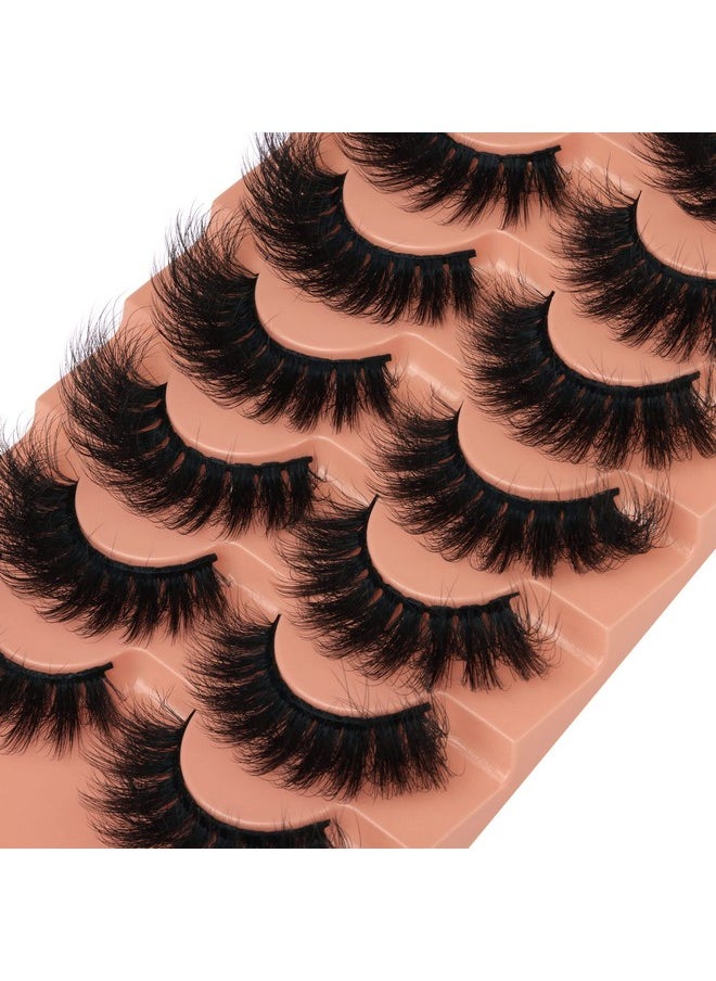 Es Fluffy False Eyelashes 18Mm Dramatic Faux Mink Eyelashes Natural Look Cat Eye Volume Eye Lashes Multipack By Focipeysa