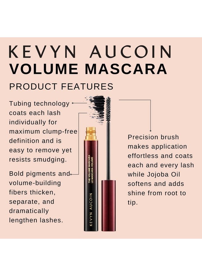 The Volume Mascara, Black: Precision Detail Brush. Tubing Tech. Long Wear. Clump & Flake-Free. Pro Makeup Artist Go To That Thickens, Separate & Lengthen Lashes. Easy Removal With Water.