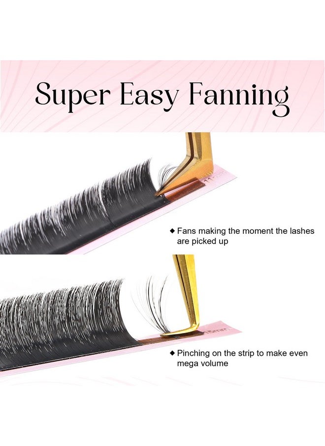 Eyelash Extension Cashmere Super Easy Fan Volume Lash Extensions 0.05Mm D Curl 15-20Mm Mixed Tray Rapid Blooming Volume Lashes Self Fanning Lash Extension Supplies