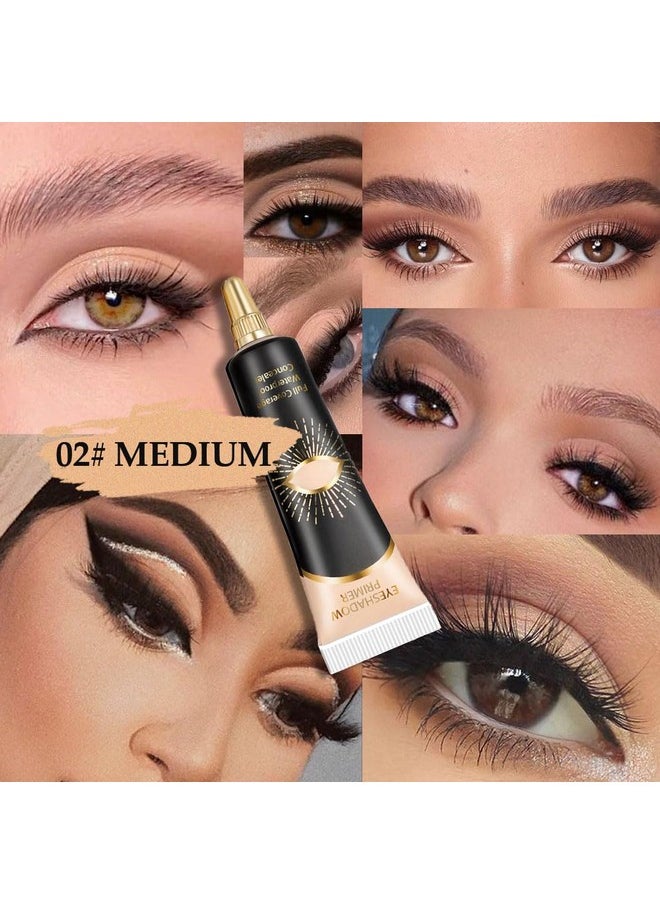 12Ml Eyeshadow Primere Medium Color,Eyeshadow Base Cream Base For Eyeshadow Concealer Eyeliner Cream Concealer Eye Base For Eyeshadow (02)