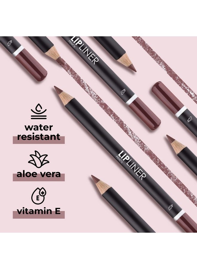 Vibrant And Long-Lasting Lip Pencils - Compact And Convenient Design In A Range Of Trendy Shades, 407 (1.7G / 0.06Oz)