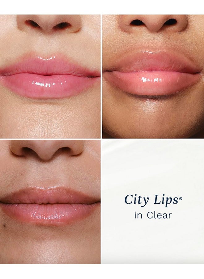 City Lips Clear - Plumping Lip Gloss - Hydrate & Volumize - High Shine Lip Plumper - Hyaluronic Acid & Peptides Visibly Smooth Lip Wrinkles - Cruelty-Free