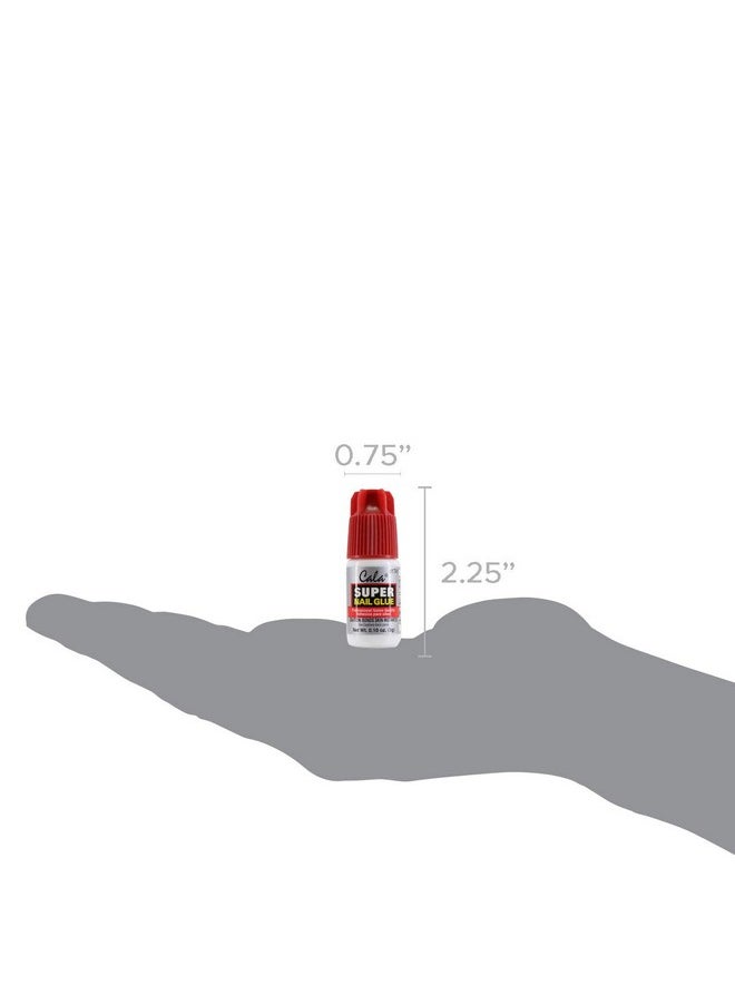 Super Nail Glue Professional Salon Quality | Quick And Strong Nail Liquid Adhesive (4 Bottles)