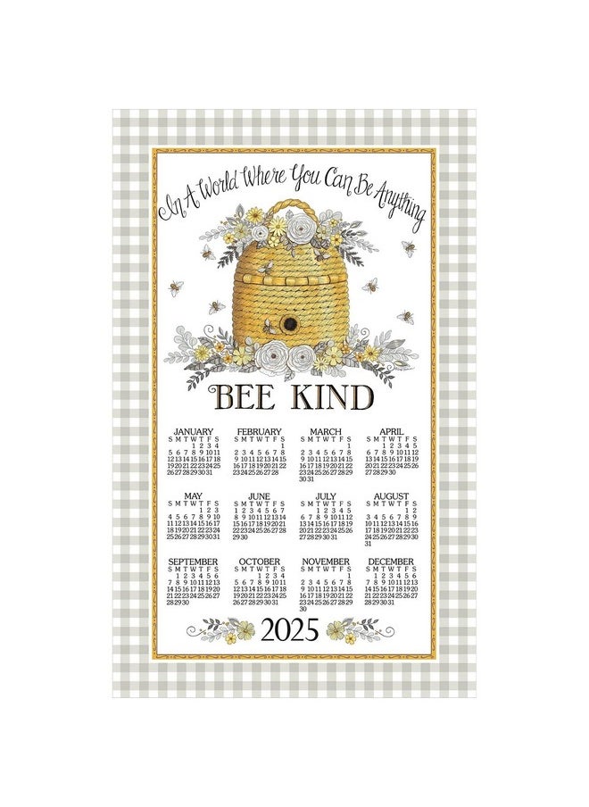 Designs Bee Kind - 2025 Calendar Towel, Large