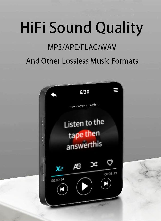 Portable MP3 Player - Student Edition Touch Screen Bluetooth MP4 Music Player