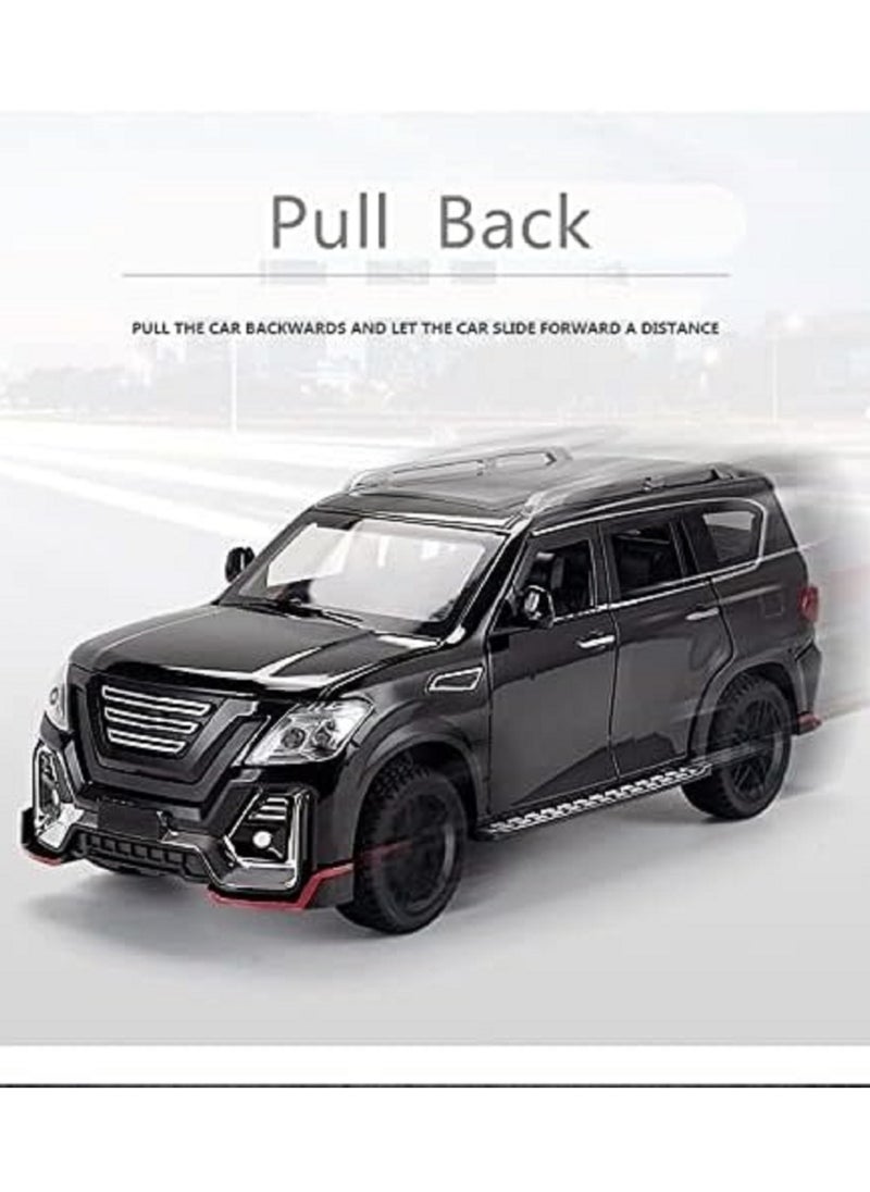 1:24 Scale Diecast Car Alloy Car Sound Light Toy for Nissan Patrol SUV