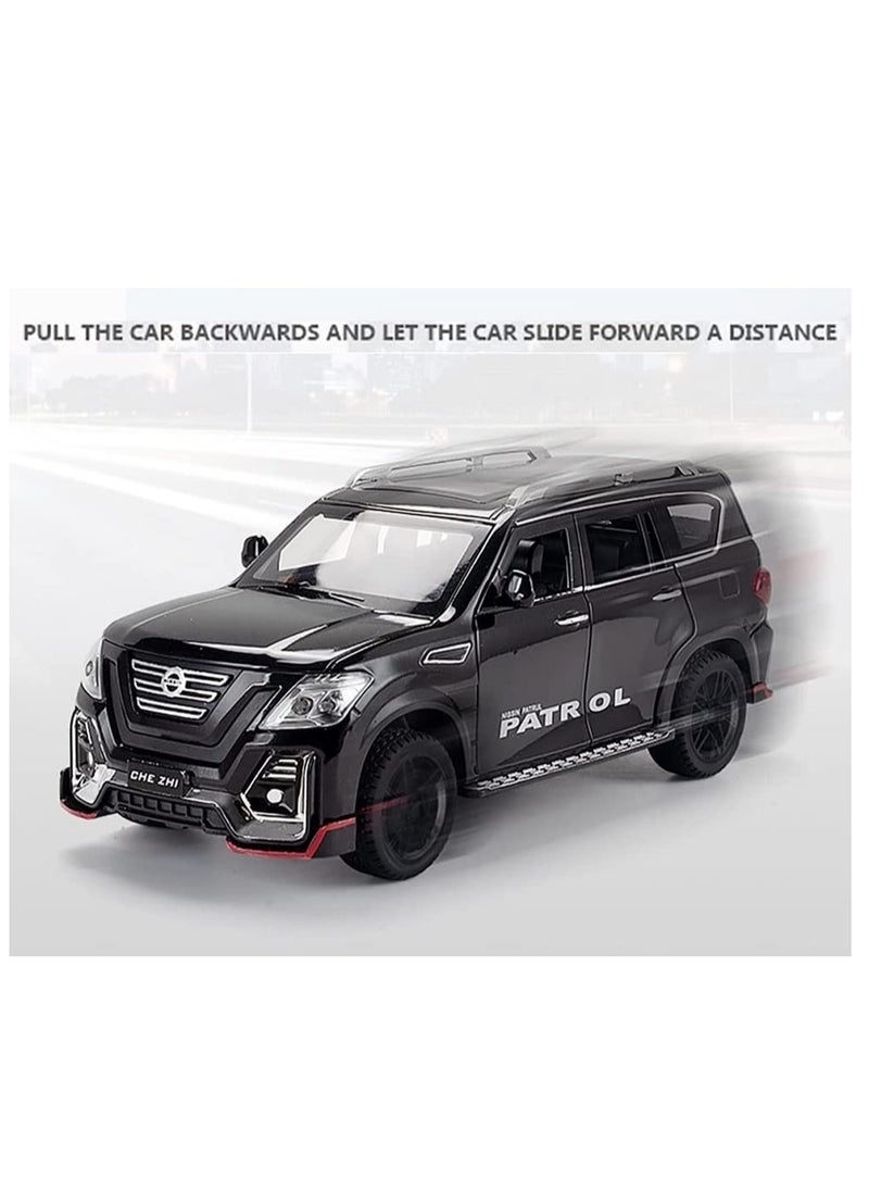 1:24 Scale Diecast Car Alloy Car Sound Light Toy for Nissan Patrol SUV