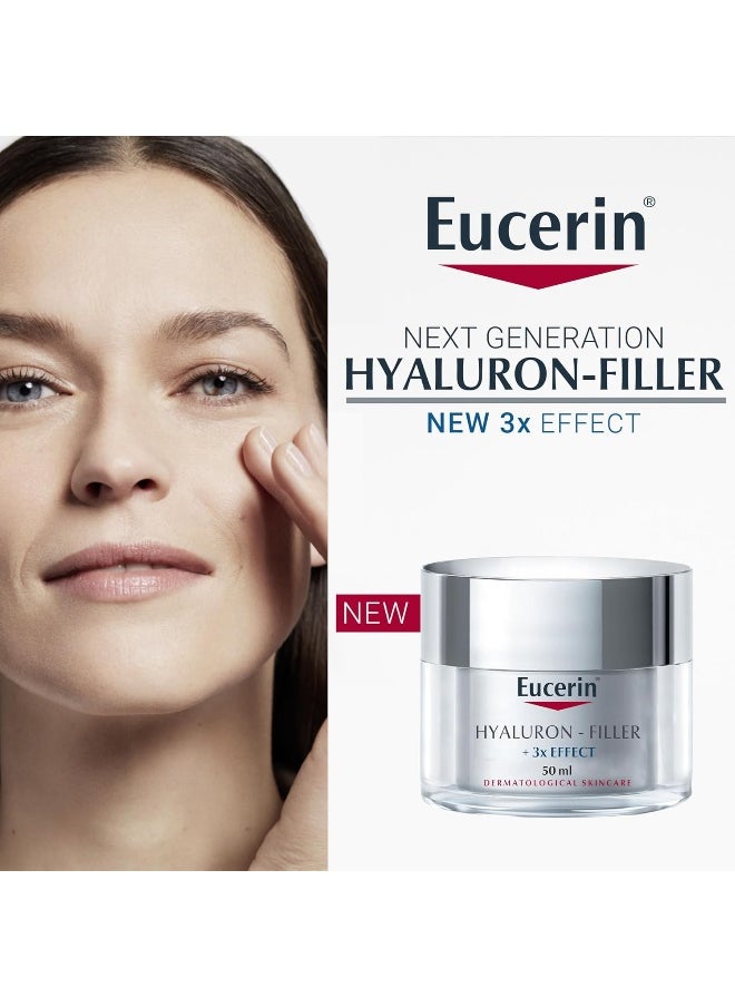 Hyaluron Filler Anti-Aging Face Day Cream With Hyaluronic Acid, Plumps Up Deep Wrinkles, Uva & Uvb Protection, Spf 15, Moisturizer For Dry Skin, 50Ml