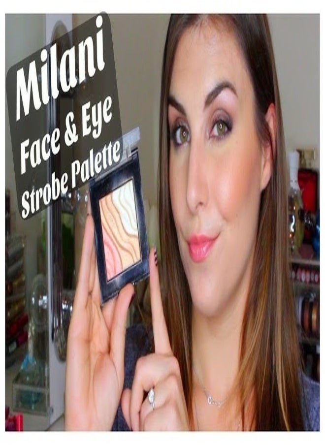 Milani Spotlight Face & Eye Strobe Palette - Candle Light 02 , 5g – Multi-Use Highlighter Palette for a Radiant, Lit-From-Within Glow