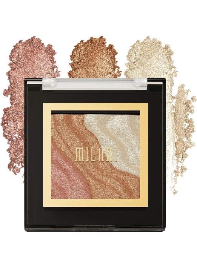 Milani Spotlight Face & Eye Strobe Palette - Sun Light 01, 5g – Multi-Use Highlighter Palette for a Radiant, Lit-From-Within Glow