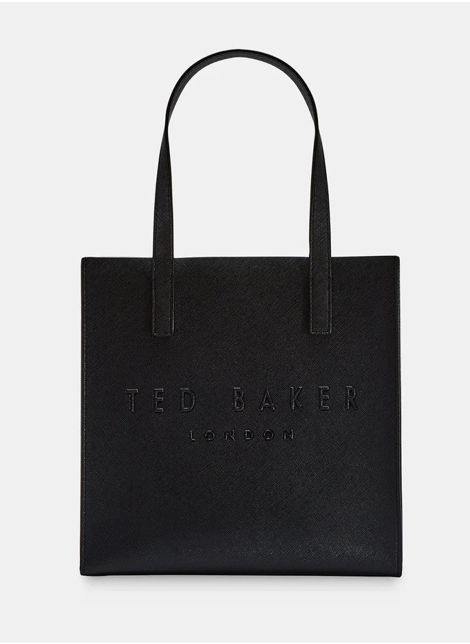 Ted Baker Women's Soocon Classic Black Small Crosshatch Icon Bag Tote Bag