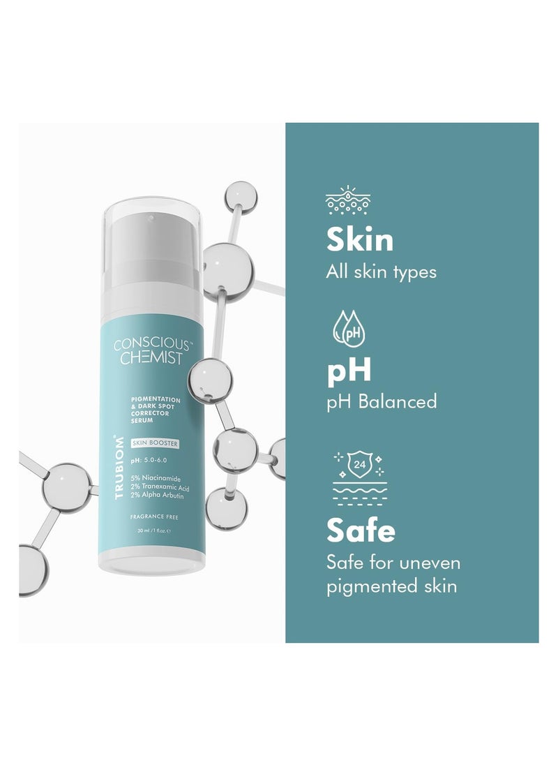 Conscious Chemist® Pigmentation Corrector Lightweight Gel Cream & 5% Niacinamide & Alpha Arbutin Serum | Pack Of 2