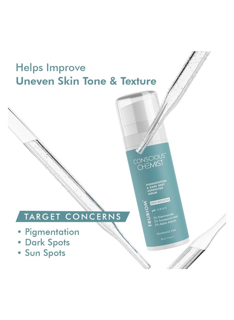 Conscious Chemist® Pigmentation Corrector Lightweight Gel Cream & 5% Niacinamide & Alpha Arbutin Serum | Pack Of 2