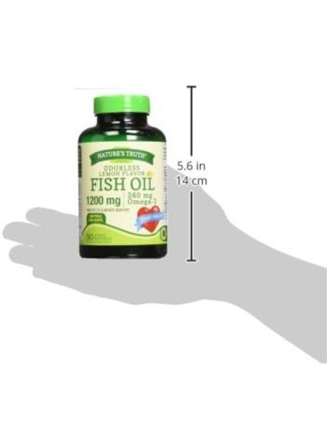 Nature's Truth Fish Oil 1200 mg Capsules, 90 Count
