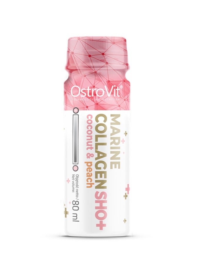 Ostrovit Marine Collagen Shot Coconut & Peach 80ml Pack of 20