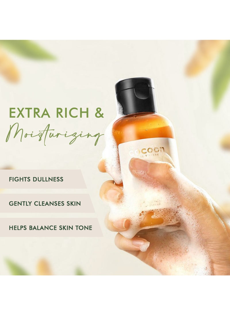 The Cocoon Original Vietnam Hung Yen Turmeric Cleanser 140ml – Brightening Face Wash for Acne-Prone & Oily Skin | Deep Cleansing, Oil Control & Dark Spot Removal
