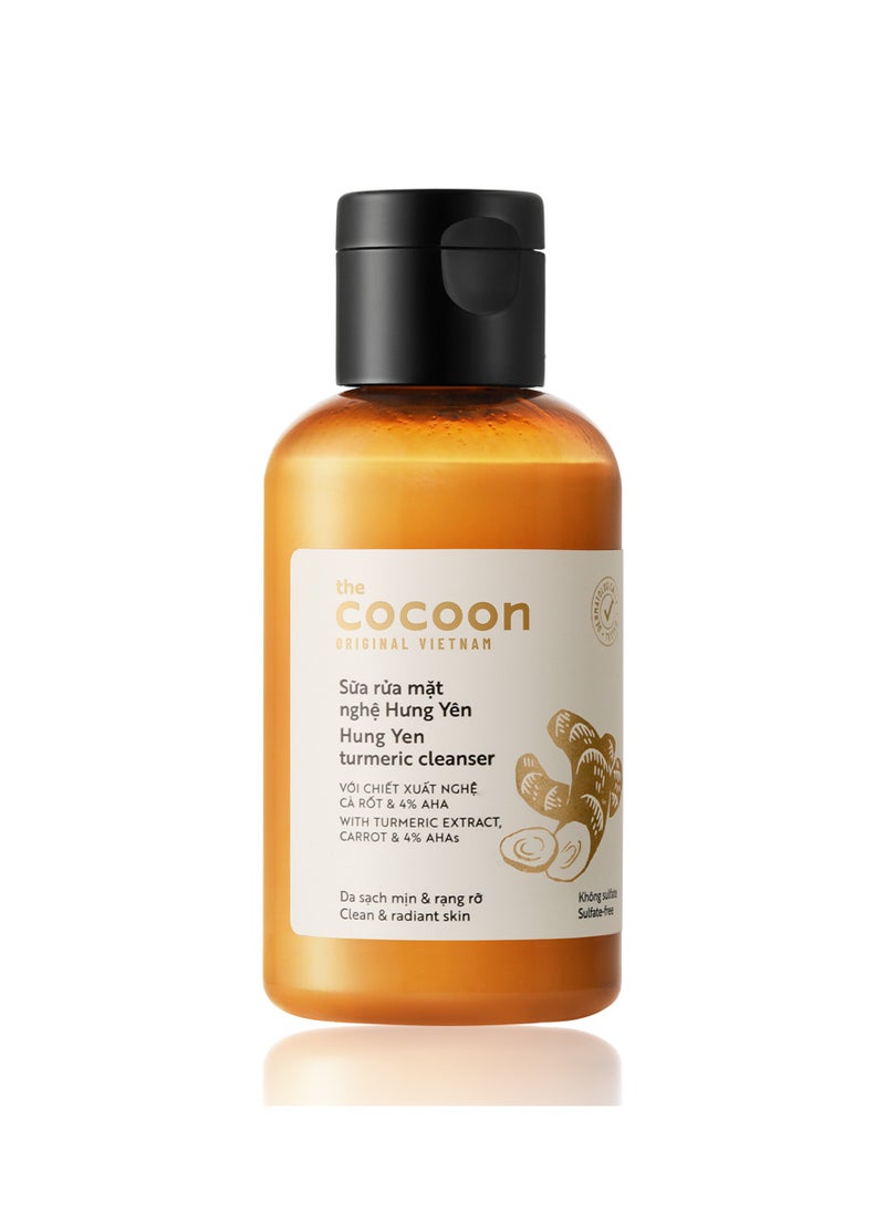 The Cocoon Original Vietnam Hung Yen Turmeric Cleanser 140ml – Brightening Face Wash for Acne-Prone & Oily Skin | Deep Cleansing, Oil Control & Dark Spot Removal