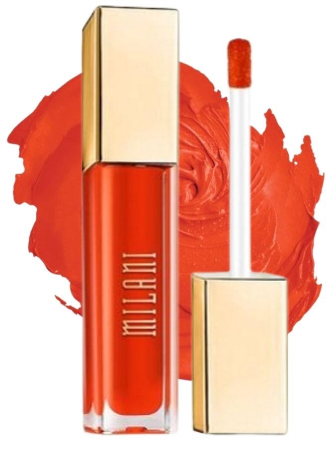 Milani Amore Matte Lip Crème, Shade Flame 21, 6g - Long-Lasting, Full Coverage Matte Liquid Lipstick