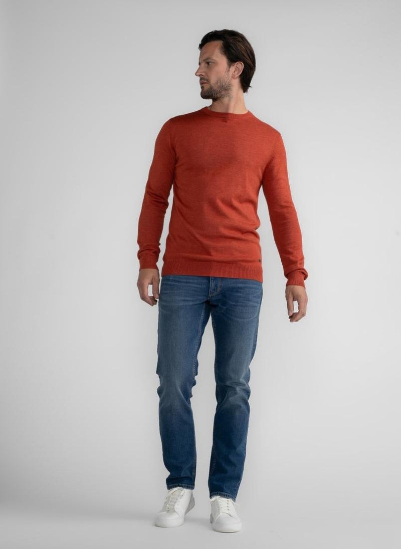 Men Knitwear Round Neck Basic