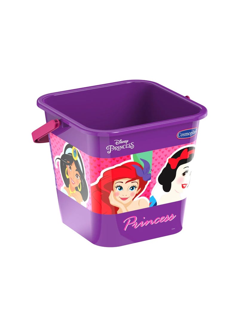 Disney Princess Square Sand Bucket 5 Liters with Handle