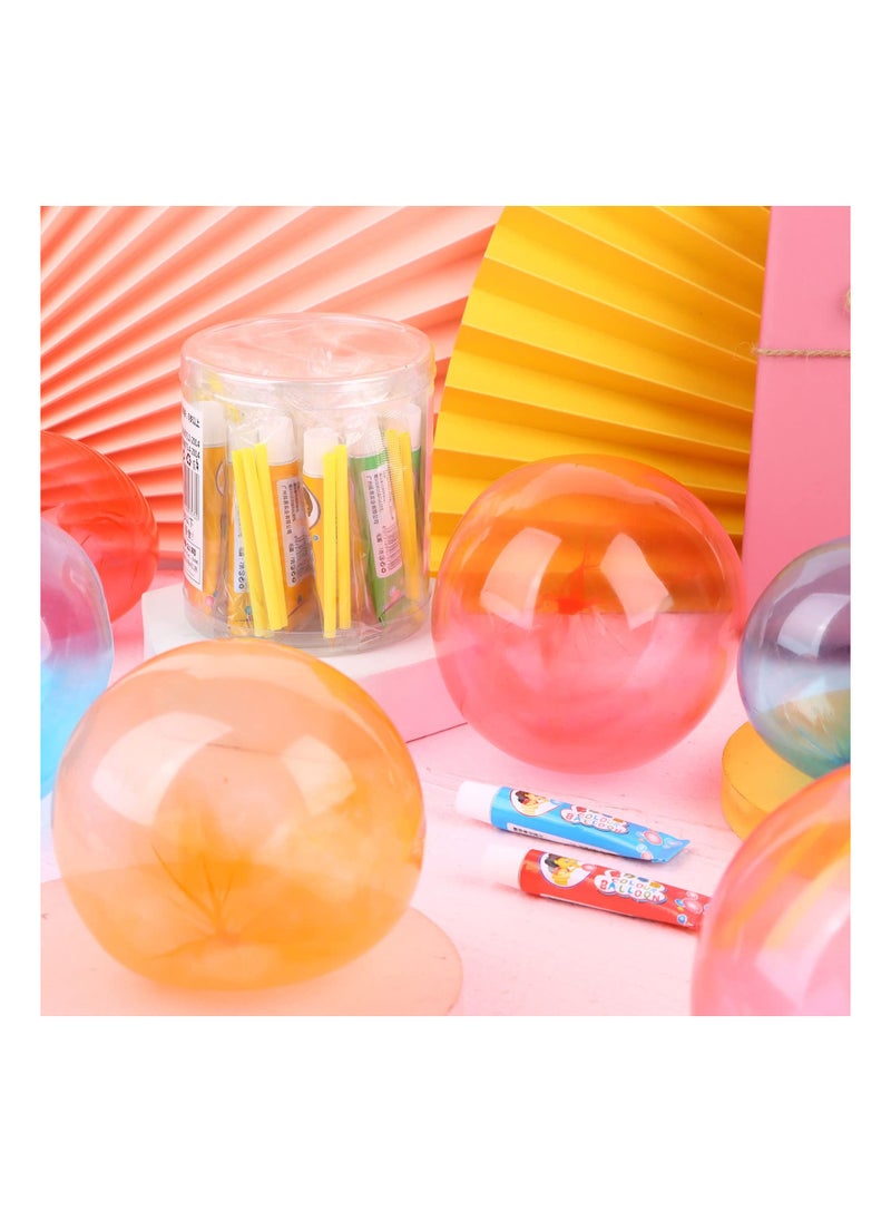 20PCS Blow Plastic Bubbles Toy Set, Large Bubble Balloons Bubble Blowing Products Collection Kid-Friendly Bubble Blowing Toys for Kids Outside Party Birthday Gift Toddler Outdoor Toys