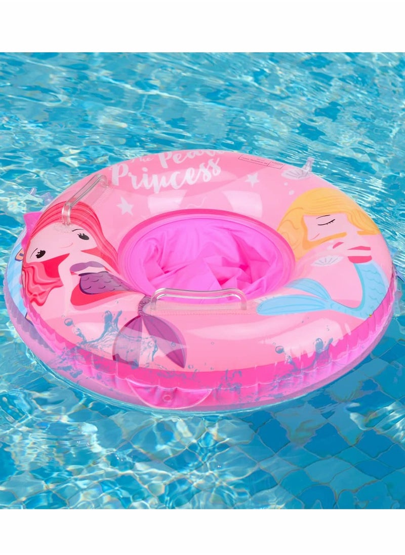 Baby Swimming Ring, Unicorn Float Inflatable Ring Helps Learn to Swim and Kick for Kids the Age Of 3-72 Months（Pink）