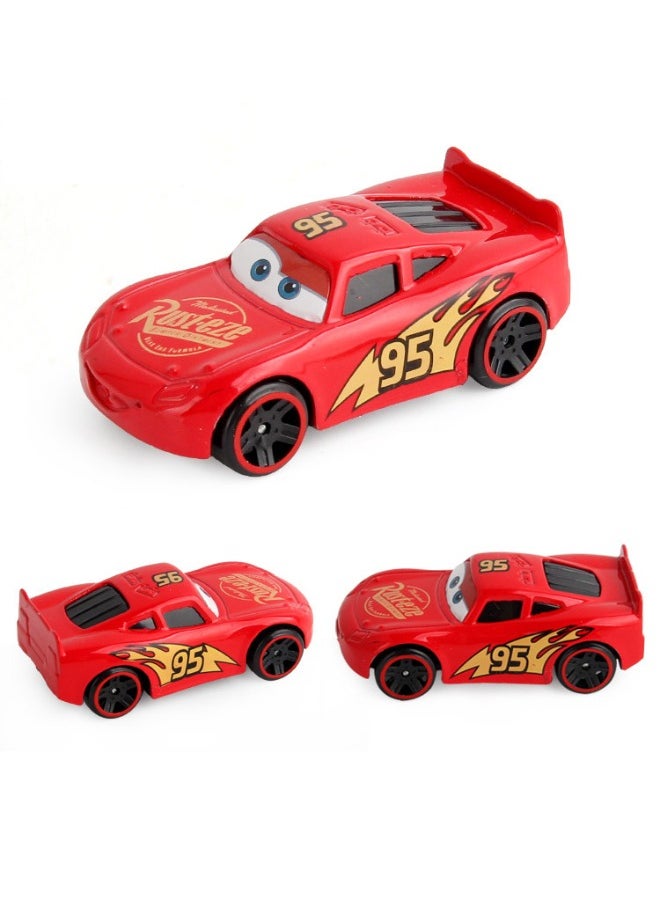 6 Pack Cars Series Alloy Toy Car, Lightning Mcqueen Car Model, Simulation Pull Back Model Car Racing Car Toys for Children Gift Collectible, 7*3.5*2.5 CM