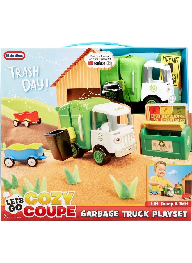 Little Tikes Let's Go Cozy Coupe Garbage Truck Playset