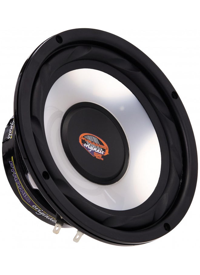 Pyramid 6.5 Inch Car Woofer Speaker - 300 Watt High Powered White Injected Polypropylene Cone Car Audio Sound Component Speaker System w/ High-Temperature Kapton Voice Coil, 4 Ohm, 40oz Magnet - WX65X