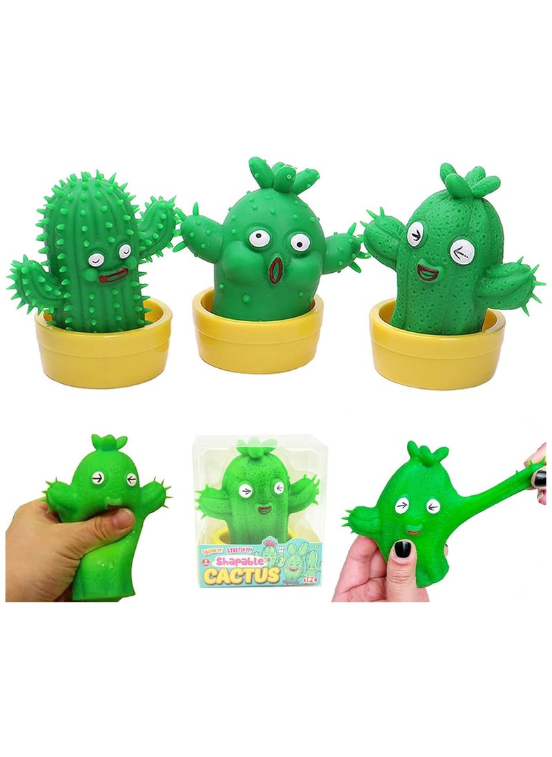 Stretchy Toys,3PCS Plant Styling Stress Relief Stretchy Squishy Toy, Rubber Soft Decompression Toy, Soft Sensory Toy Simulation Decompression Toy for Kids,Boys,Girls,Friend,Adult