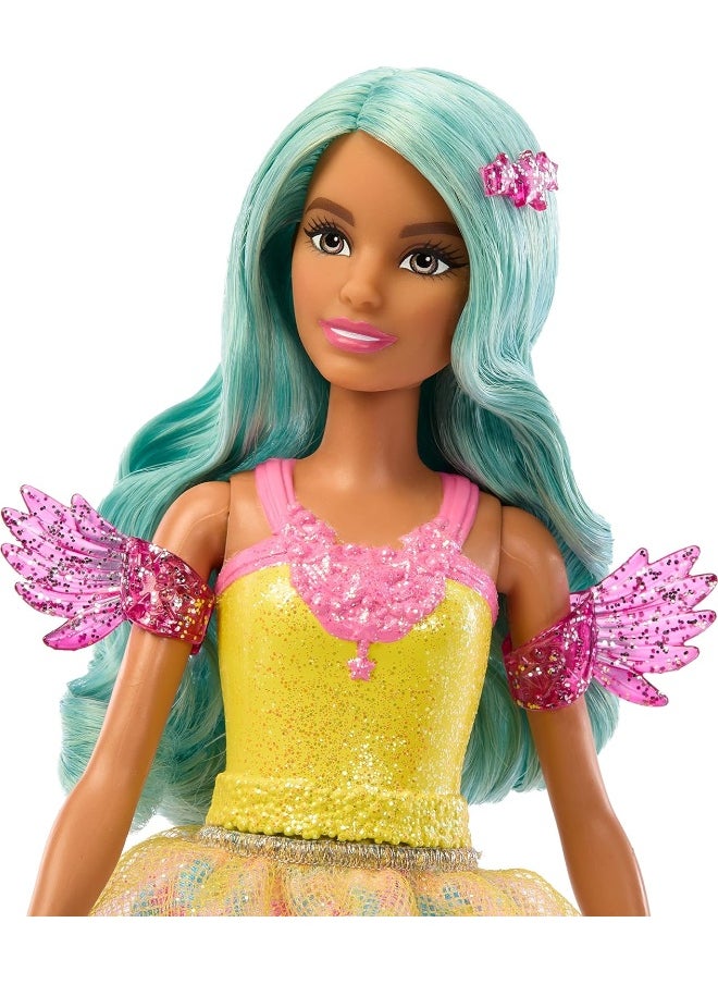 BARBIE A Hidden Magic - Teresa Doll with Fairytale Outfit, Wavy Hair and Comb for Hairdressing Fun