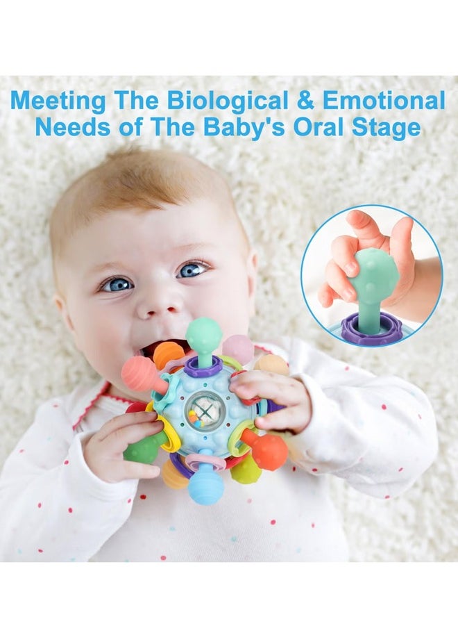 Baby  Sensory Toys for 0-6 6-12 Months, Food Grade Teething Toys for Babies 0 3 6 9 12 18 Months, Newborn Infant Learning Developmental Toys Gifts for 1 2 Year Old Boys Girls