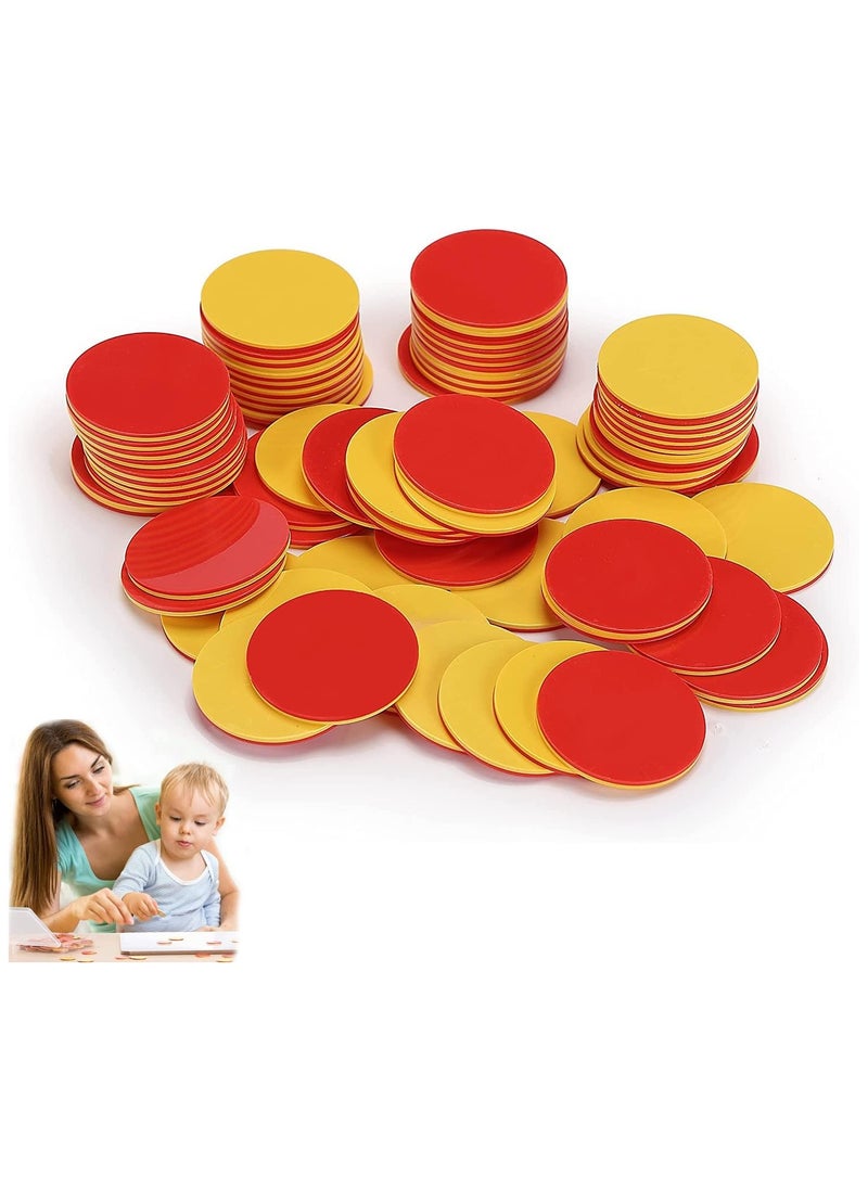 Two Color Counters, 100 pcs, Counters for Kids Math, Counters, Math Counters, Red and Yellow Counters, Math Counters for Kids, Counting Chips, Counters for Math