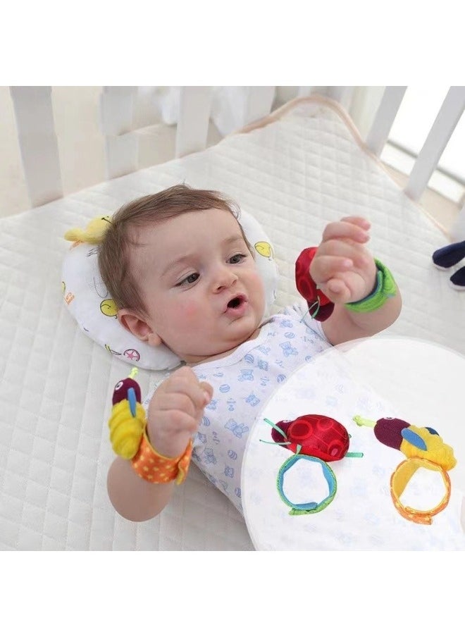 4 Piece Baby Rattles, Rattle Toys for Baby Wrist and Foot Rattles for Infants, Newborn Baby Socks Toys for Boys u0026 GirlsToys for Infants