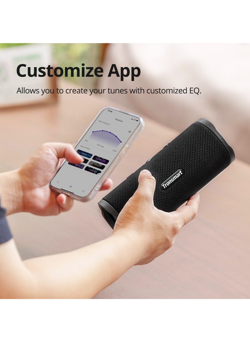 Tronsmart Mirtune C3 24W Loud Stereo Sound, IPX7 Waterproof, TWS Pairing, 12H Playtime - Portable & Durable Outdoor Bluetooth Speaker Black