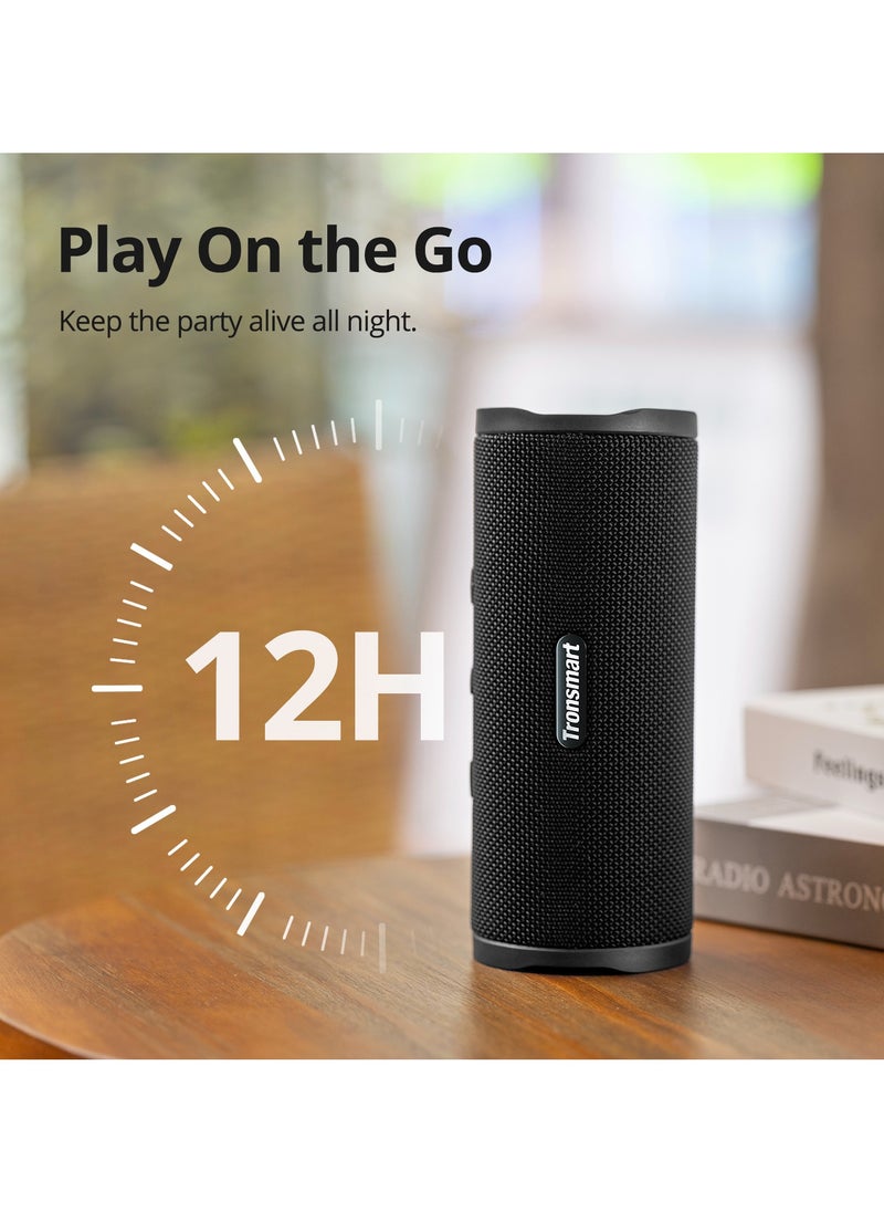 Tronsmart Mirtune C3 24W Loud Stereo Sound, IPX7 Waterproof, TWS Pairing, 12H Playtime - Portable & Durable Outdoor Bluetooth Speaker Black