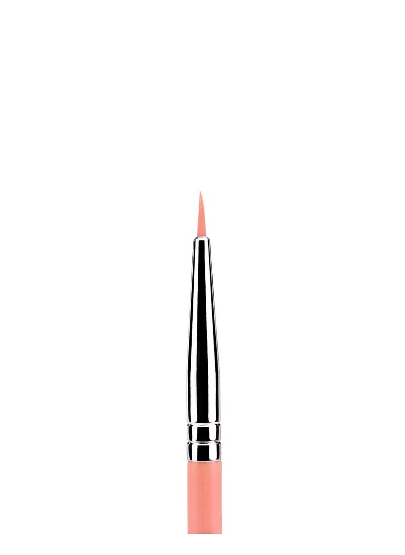 Bdellium Tools Professional Makeup Brush - Pink Bambu Series 706 Fine Point Eyeliner - With Soft Synthetic Fibers, For Ultra-Fine Detail and Lining (Pink, 1pc)