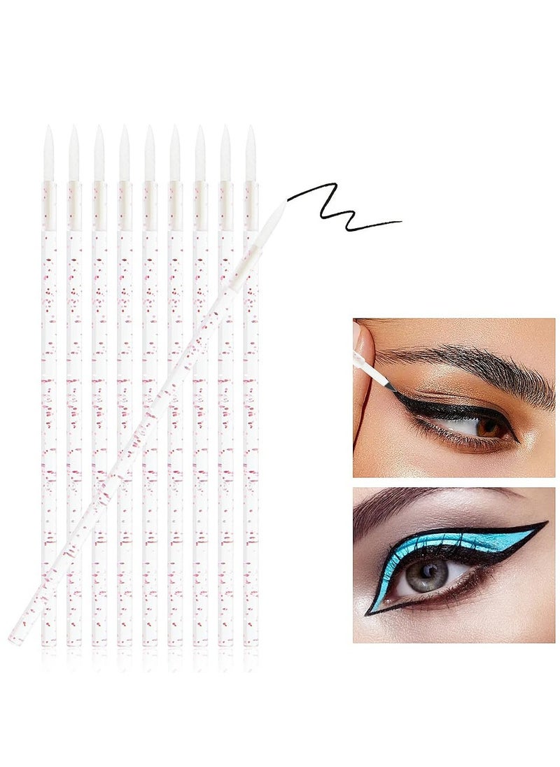 Disposable Eyeliner Brush Applicator Cosmetic Eye Wand Eyeliner Makeup Tool (pink- pack of 100)