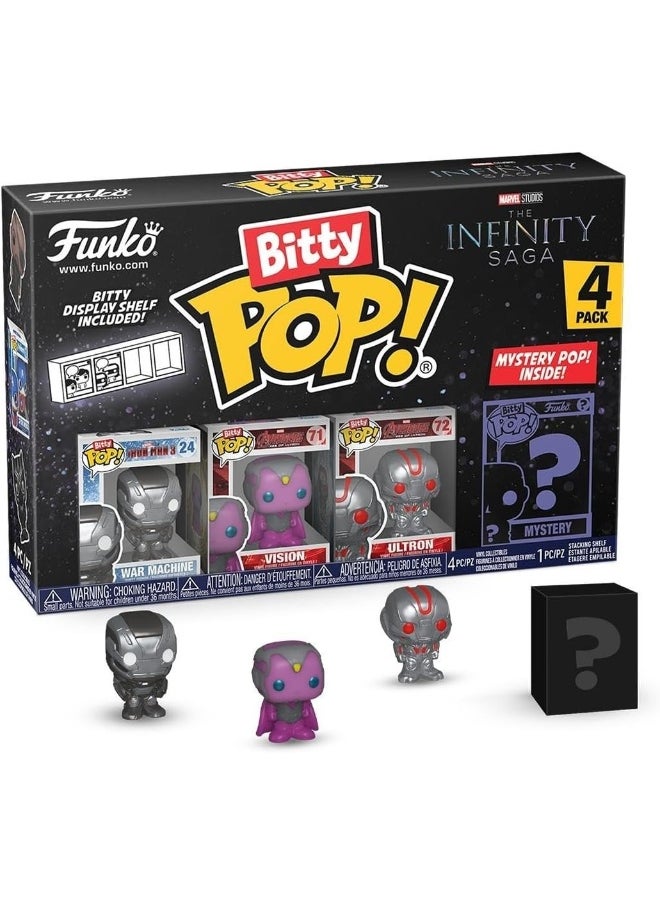 Funko Bitty Pop! Marvel - Iron Man and A Surprise Mystery Mini Figure - 0.9 Inch (2.2 Cm) - Marvel Comics Collectable - Stackable Display Shelf Included - Gift Idea - Party Bags Stocking