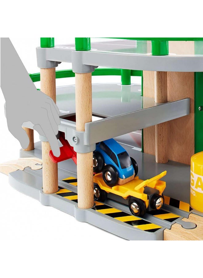 BRIO World - 33204 Parking Garage | Railway Accessory with Toy Cars for Kids Age 3 and Up