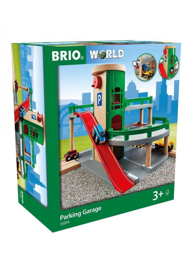 BRIO World - 33204 Parking Garage | Railway Accessory with Toy Cars for Kids Age 3 and Up