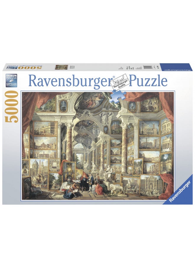 Ravensburger Views of Modern Rome 5000 Piece Jigsaw Puzzle for Adults - 17409 - Handcrafted Tooling, Durable Blueboard, Every Piece Fits Together Perfectly