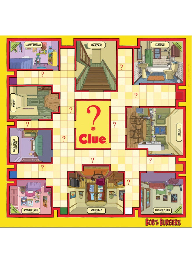 Clue Bobs Burgers Board Game | Themed Bob Burgers TV Show Clue Game | Officially Licensed Bob's Burgers Game | Solve The Mystery in This Unique Clue take on The Classic Board Game