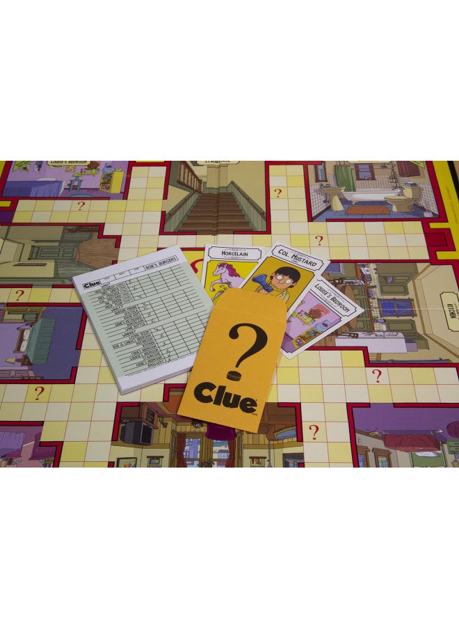 Clue Bobs Burgers Board Game | Themed Bob Burgers TV Show Clue Game | Officially Licensed Bob's Burgers Game | Solve The Mystery in This Unique Clue take on The Classic Board Game