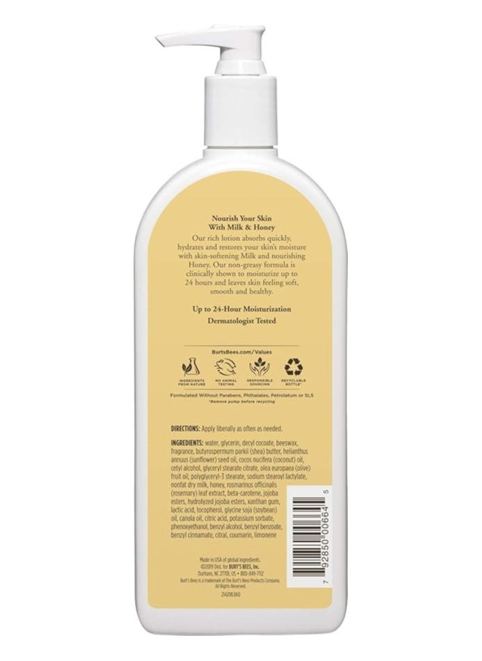 Body Lotion For Normal To Dry Skin With Milk & Honey, 12 Oz.