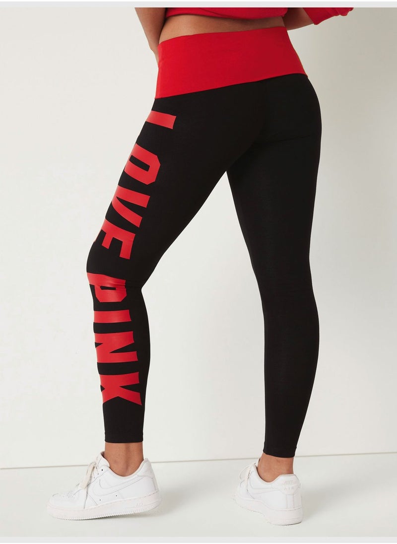 Cotton Foldover Legging in Full Length