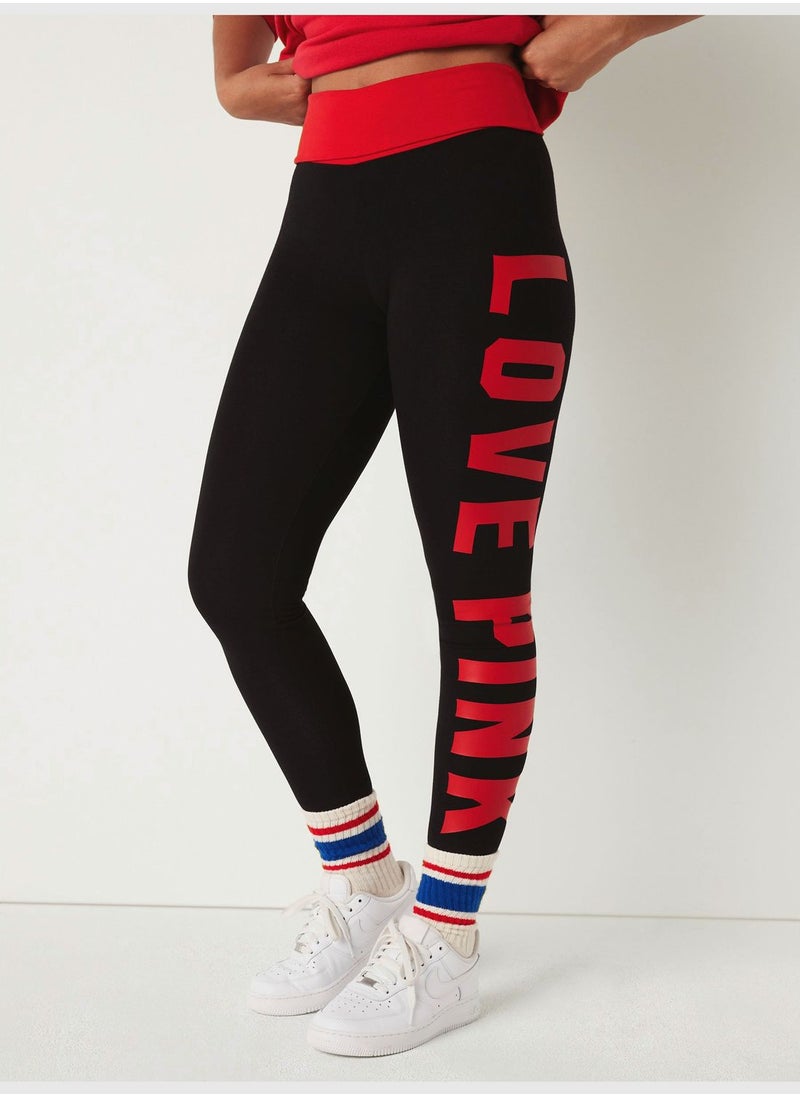 Cotton Foldover Legging in Full Length