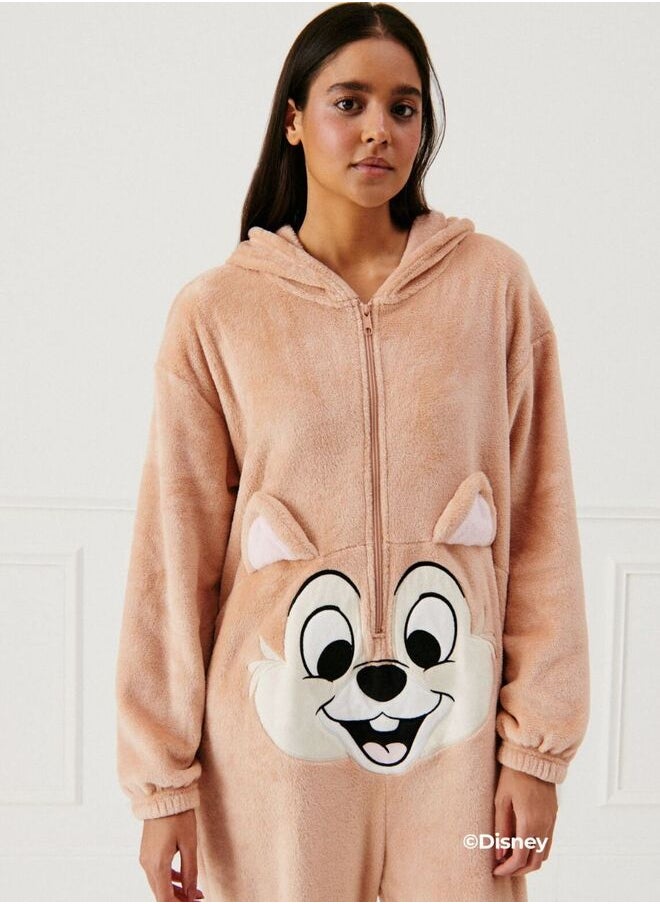 Chip'n dale fleece jumpsuit