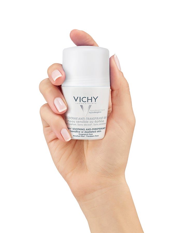 Pack of 2 Vichy Deodorant Anti-Perspirant Buy 1 and Get 50% on the Second One Clear (50+50)ml