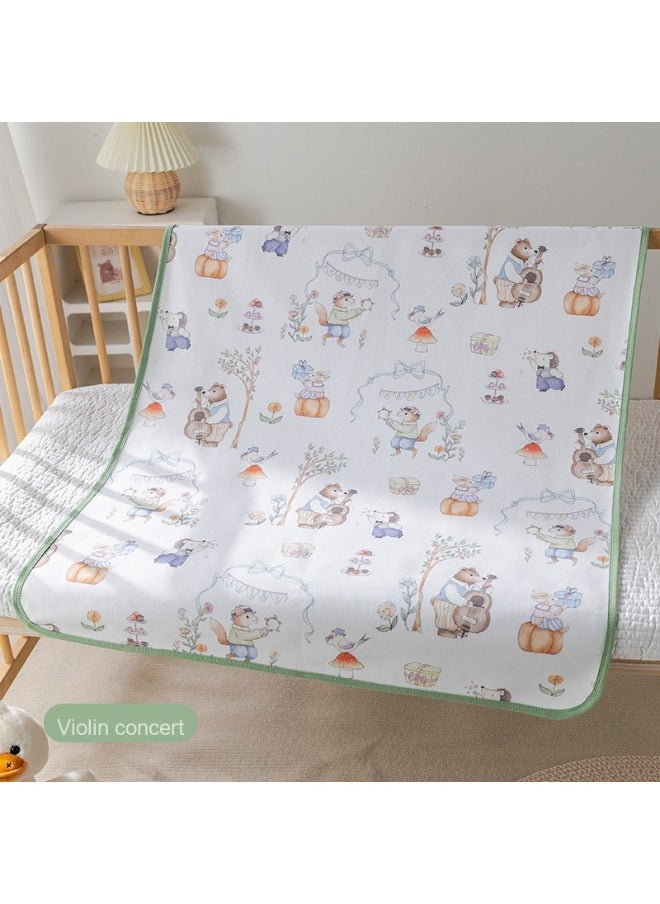 80x100cm Waterproof Washable Breathable Baby Bed Mattress Protector Pad